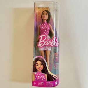 Barbie 65th Anniversary Series Doll Brunette Pink Tops Mini Skirt